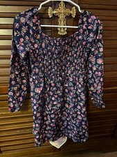 Gap Teens Navy Foral casual dress