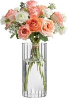 Comsaf Kleine Vasen Deko FüR Tischdeko, Modern Blumenvase Glas, Mini Vase Tulpen
