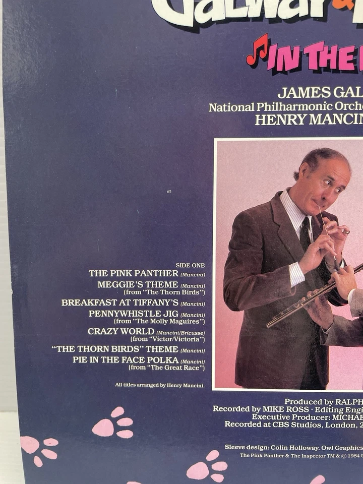 Henry Mancini & James Galway In The Pink Vinyl Record Album Pink Panther Jazz. - Image 4 of 4