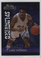 2021-22 Wild Card Alumination Splintered Blue Cameron Thomas Cam Rookie RC y4f. rookie card picture