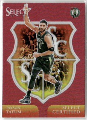 その他 panini SELECT PRIZM JAYSON TATUM PSA 9 2024-25 Panini Select - Select Certified Jayson Tatum #13 Red