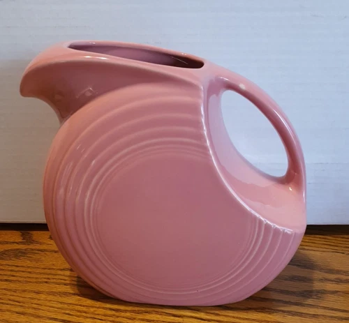 Fiestaware Large Disk Pitcher Persimmon (Discontinued Color) 7 1/4" Vintage