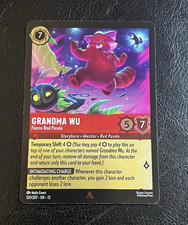 Disney Lorcana First Chapter Grandma Wu Fierce Red Panda 120/207 Rare Cold Foil