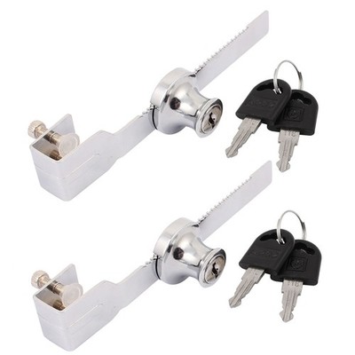 2x Serrated Type Showcase Display Drawer Sliding Glass Door Keys