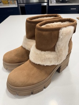 UGG Women's Brooklyn Sunburst WP In Chestnut Suede Size 12 US MSRP