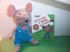 KOHLS CARES - If You Give A Mouse A Cookie Plush Stuffed Animal & Book - EX.