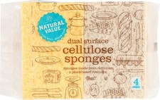 Natural Value Sponges, 4 Ct 4 Count Pack of 1 