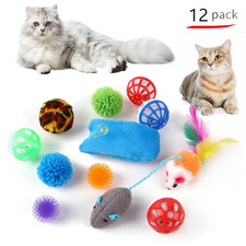 Cat Toys Mouse Shape Balls Foldable Cat Kitten Play Tunnel Chat Funny Cat Tent M