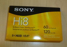 Sony Hi8 HMP Digital8 1 Tape 60/120min Cassette Camcorder Blank Video NEW SEALED