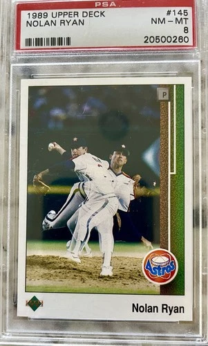 1989 Upper Deck Nolan Ryan Card Number 145 - PSA 8 Near Mint