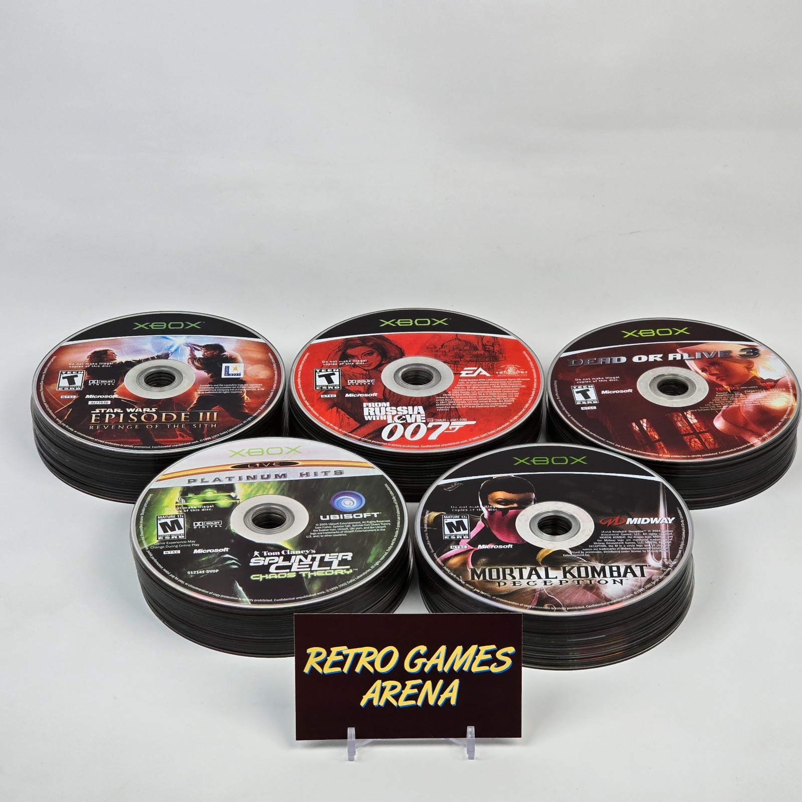 Orginal Xbox Collection Disc Lot of 100x Loose Original Xbox Discs LOT E (UNTESTED) Some will need ...