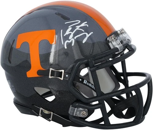 Peyton Manning Tennessee Volunteers Signed Riddell Smoky Mountains Mini Helmet