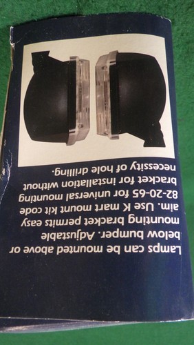 NOS Vintage Kmart 6" Quartz Halogen Driving Lights/Fog Lamps Power 835 - Picture 8 of 20