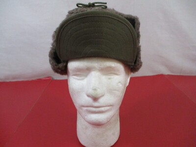 Korea US Army M1950 M-Q1 Field Pile Cap w/Visor - Sz 7 - Dtd 1951
