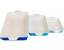 NIB CERAMIC BAKING DISH Nonstick Ceramic Bakeware 3 Pcs AISBUGUR