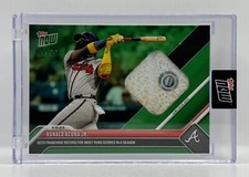 RONALD ACUNA JR Game Used Base 2023 Topps Now #861B GREEN 41/75 Franchise Record