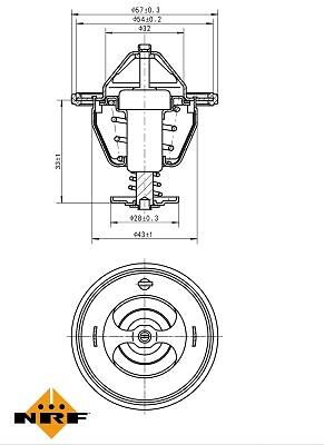 Thermostat, Kühlmittel EASY FIT NRF 725111 für Mitsubishi - Bild 5 von 5
