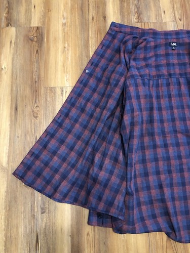 Vintage Lee Shirt Women’s Size 2XL XXL Plaid Flannel Long Sleeve Button Up - Picture 6 of 14