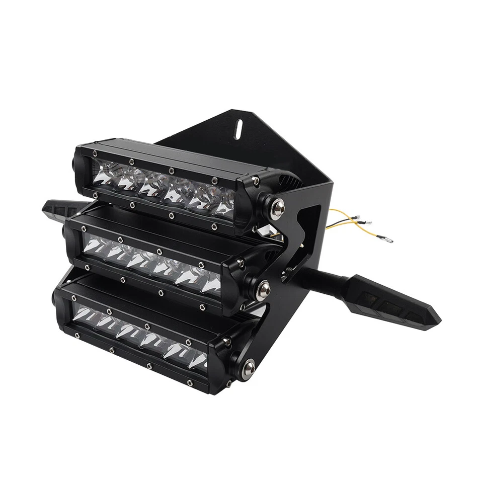 Black 12V Triple Headlight Headlamp Kit For Honda Ruckus Zoomer For GY6 Scooter - Изображение 4 из 4