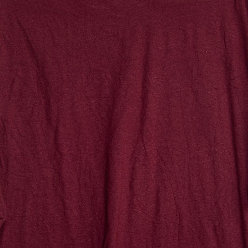 Camiseta de manga corta granate de gran tamaño cuello redondo 3XL - Imagen 7 de 8
