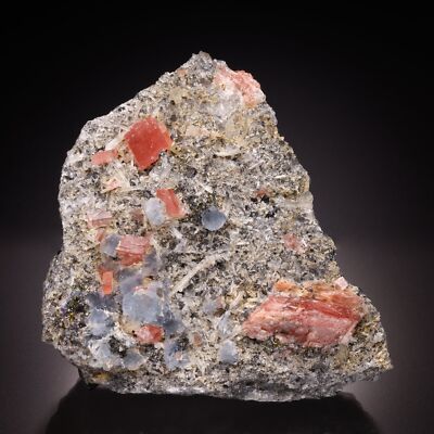 Rhodochrosite, Fluorite, Quartz, Pyrite, Sweet Home Mine, Alma Mining Dist.