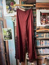 Women’s Nasty Gal Satin Lace Hem Pants Size S