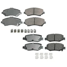 Akebono ProACT Front & Rear Ceramic Brake Pad Kit For Nitro Liberty Wrangler JK