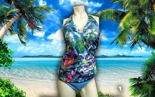 GOTTEX Profile PARADISE 2 pc HALTER TANKINI Bathing Suit with Stone Sz- 8