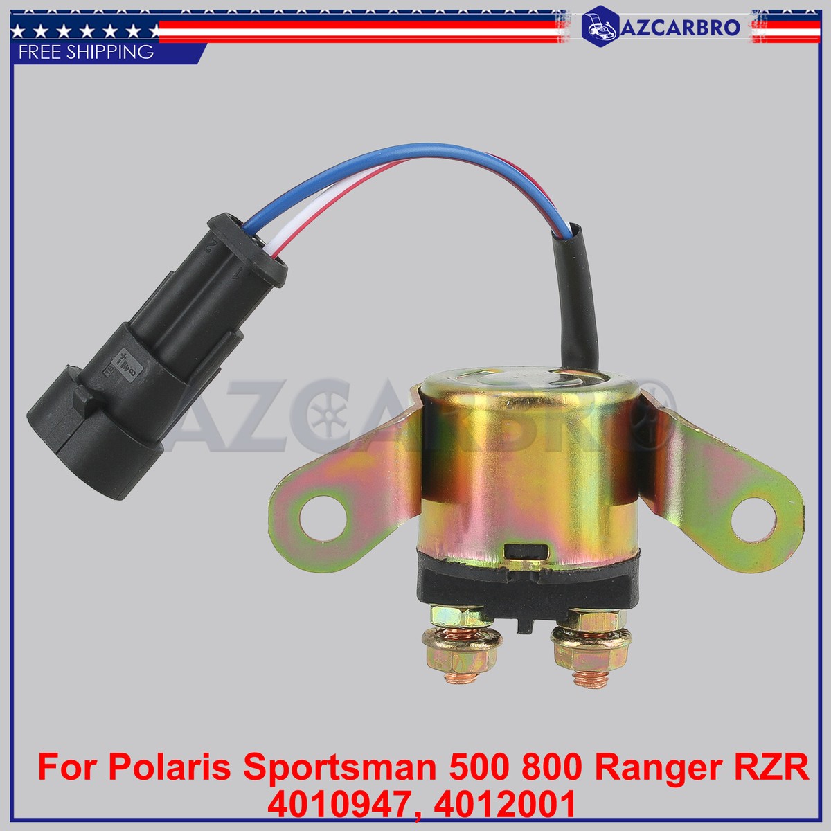 Polaris Starter Solenoid Relay 4012001 – Fits Ranger, RZR, Sportsman 330, 500, 550, 700, 800, 900 – Replaces 4010947