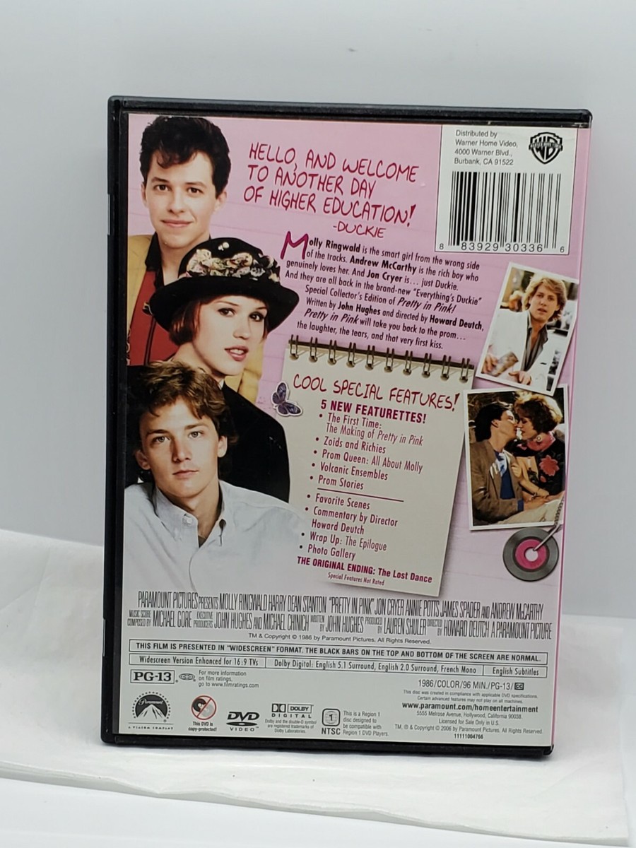 Pretty in Pink (DVD, Widescreen 2013) 883929303366|