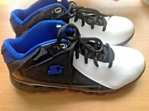 Young Boys Starter Athletic White/Blue/Black ,Shoes Size US 5.5