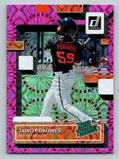 2022 Donruss Pink Fireworks #RP-5 Jairo Pomares Rated Prospects Vector