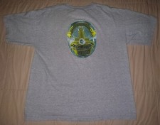 VTG JNCO CRIME SCENE FIVE-O T SHIRT LARGE 90s Y2K JEANS USA SKATE DOUBLE SIDED