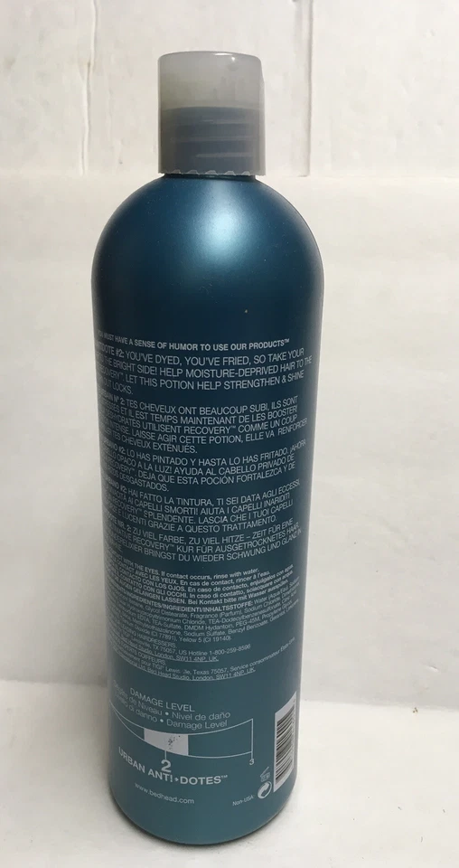 TIGI U-HC-4534 Bed Head Urban Antidotes Recovery Shampoo 25.36 oz Shampoo Unisex - Image 3 of 3