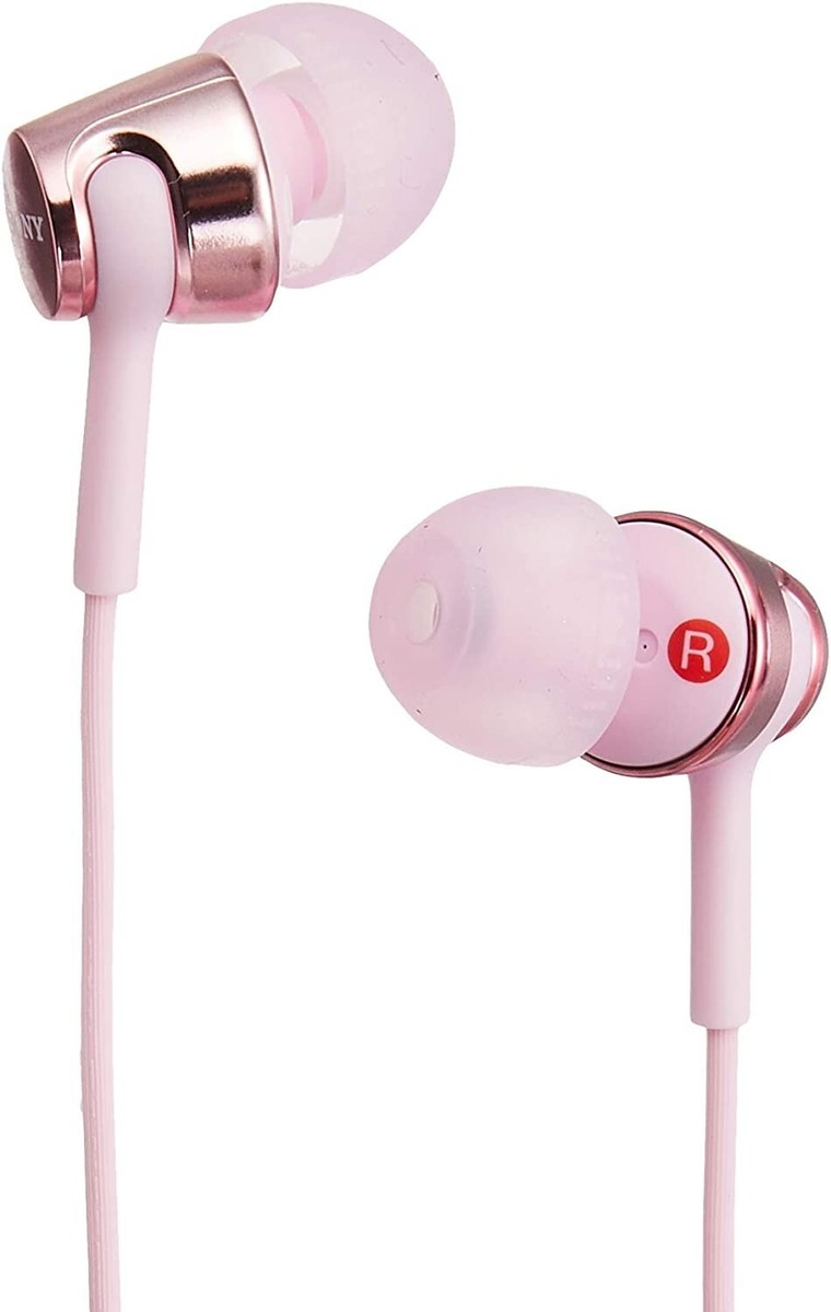 SONY MDR-EX155 Closed Dynamic In-Ear Headphones Light Pink