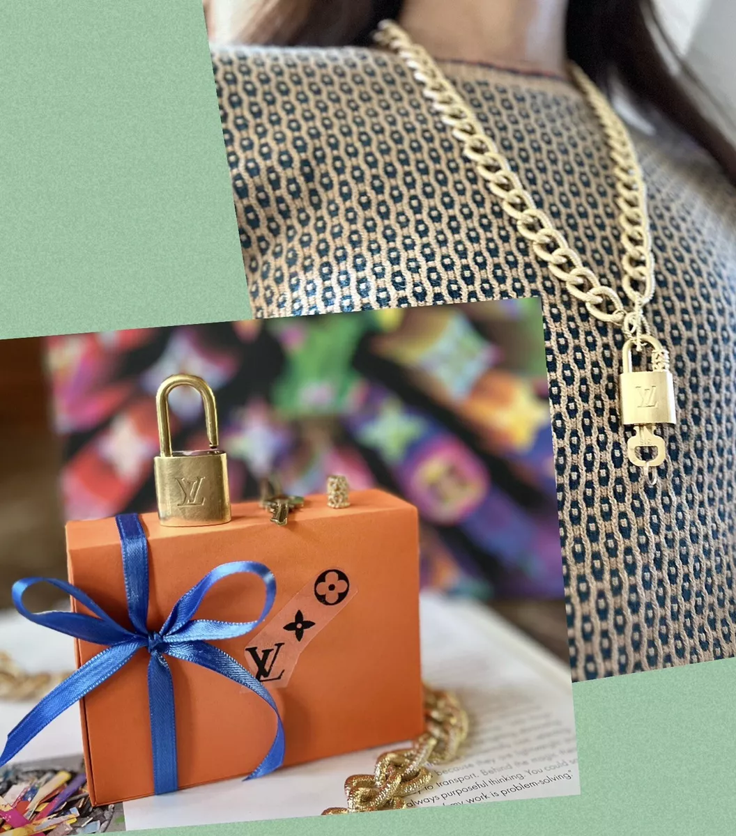 Louis vuitton lock clearance and key necklace