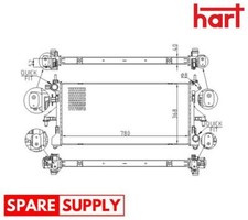 Radiatore, Raffreddamento Motore per FIAT HART 616 608
