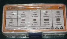 NEW Sutemribor 320 Piece M3/4/5/6/8 Internal Hex Drive Cup-Point Set Screws Kit 