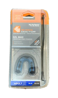 Shock Doctor Mouthguard Gel-Max Football, Basketball Adult Mouth Guard