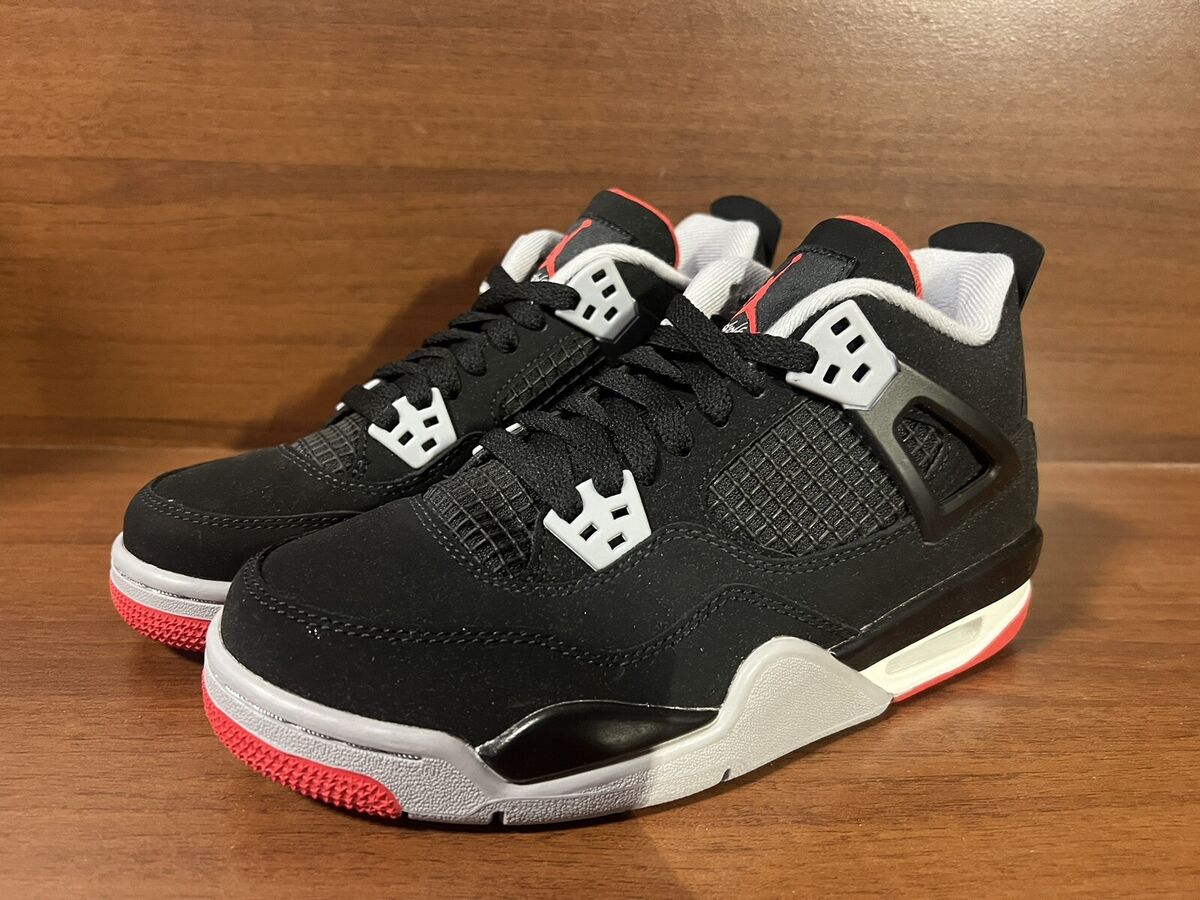 Nike Air Jordan 4 Retro Bred GS 2019 Size 5Y 408452-060 B Nike Air Jordan 4 Retro Bred GS 2019 Size 5Y 408452-060 B