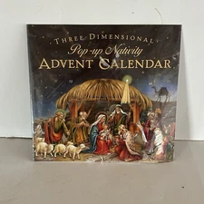 Babalu Three Dimensional Pop Up Nativity Calendar New 