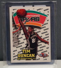 Tim Duncan 1997-98 NBA Hoops Rookie Card #166 San Antonio Spurs. rookie card picture