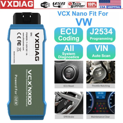 VXDIAG NX100 fit for VW All System Diagnostic Scanner Coding J2534 Programming