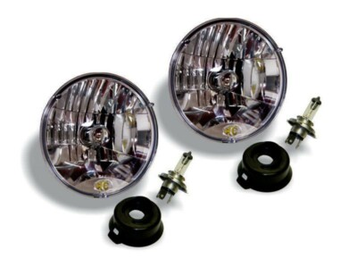 KC Hilites 7'' Halogen H4 DOT Headlight Pair Pack System for 97-06 Jeep TJ 42301