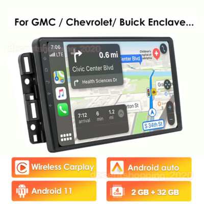 Android 11 CarPlay Radio player For GMC Yukon Chevy Silverado Sierra GPS Stereo