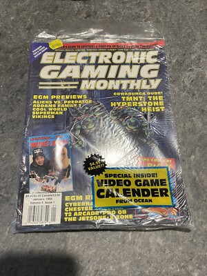 ELECTRONIC GAMING MONTHLY EGM MAGAZINE JANUARY 1993 TMNT HYPERSTONE HEIST COVER