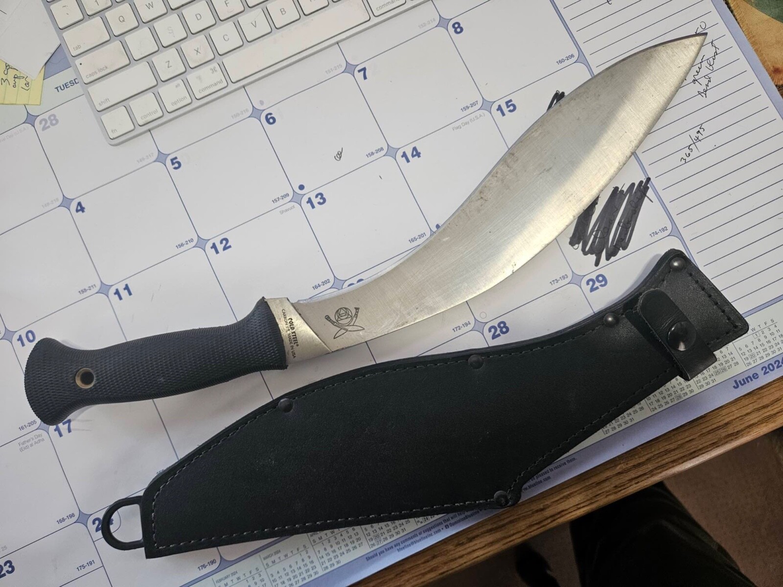 COLD STEEL ORIGINAL GURKHA KUKRI CARBON V MADE IN USA | eBay