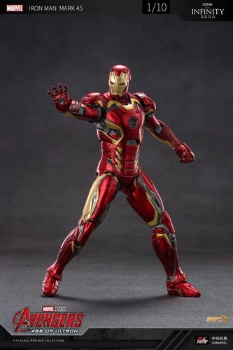 ZD Toys Marvel Avengers 1/10 Iron Man MK45 Action Figure Set - Picture 10 of 10