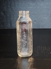 Vintage Evenflo Premium Embossed Glass Baby Bottle Safe BPA-Free Collectible