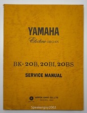 Original Yamaha Electone Organ Service Manual -- BK-20B -20BI -20BS